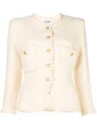 Chanel Vintage Single Button Jacket - White