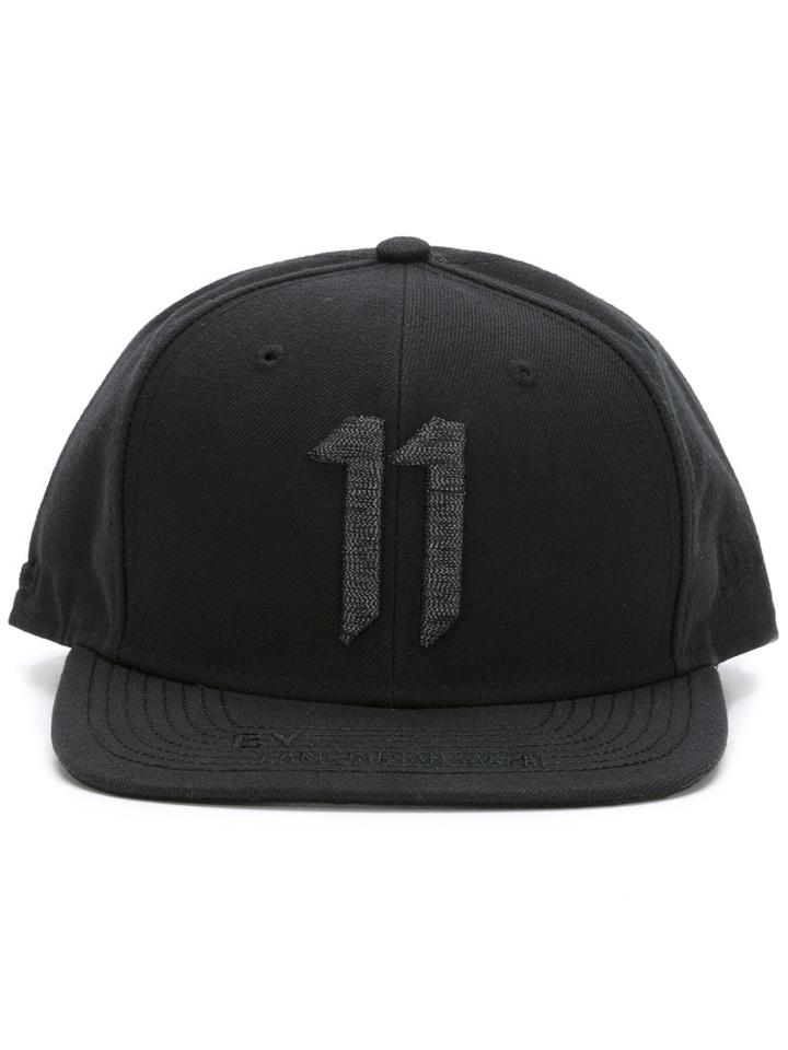 11 By Boris Bidjan Saberi Embroidered Logo Baseball Cap, Black, Polyester