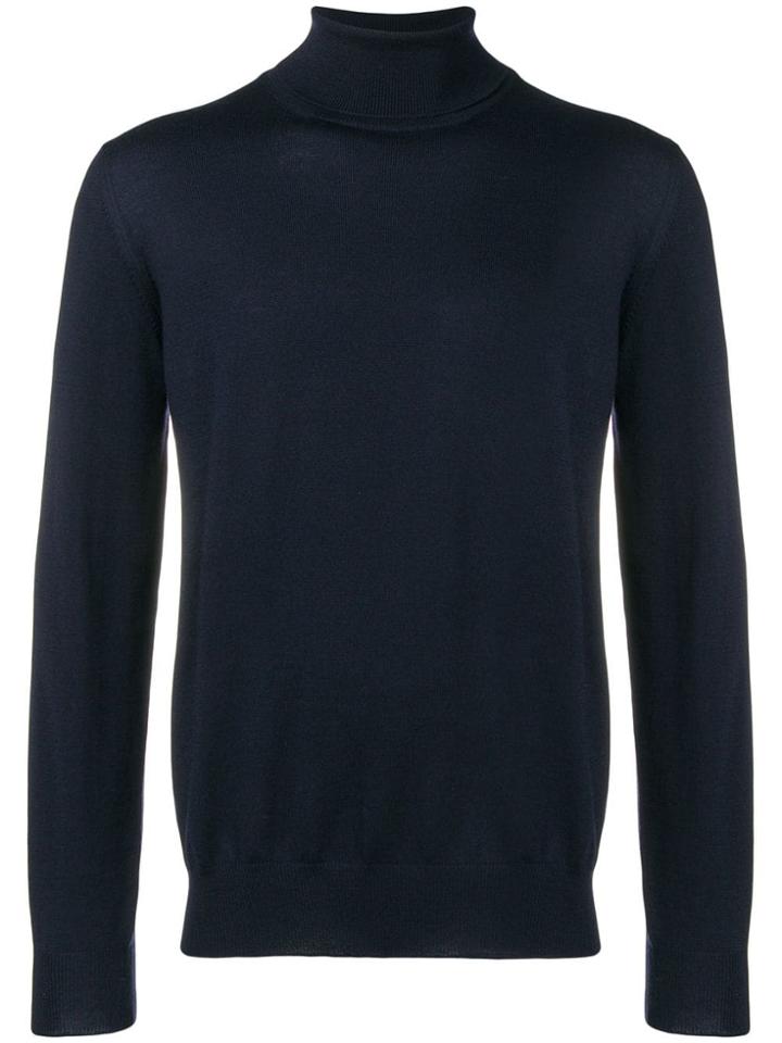 Barba Turtleneck Jumper - Blue