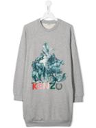 Kenzo Kids Sweatshirt Dress - Grey