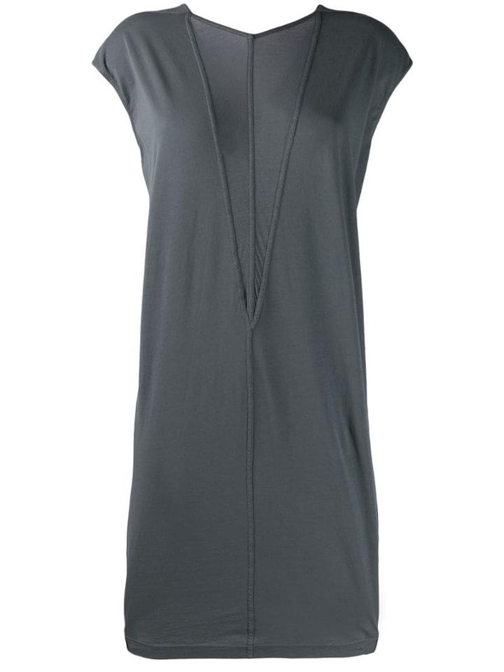 Rick Owens Drkshdw Two-tone Jersey Dress - Grey