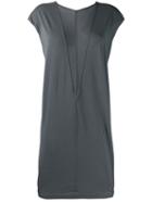 Rick Owens Drkshdw Two-tone Jersey Dress - Grey
