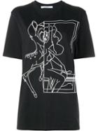Givenchy 'bambi' Print T-shirt, Women's, Size: Large, Black, Cotton