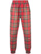Off-white Check Track Pants - Red