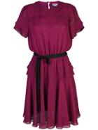 Jason Wu Ribbon Belted Midi Dress - Purple