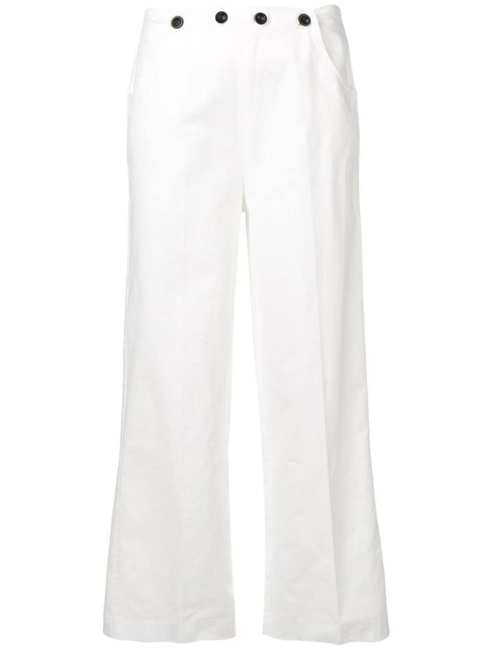 Bellerose Wide Leg Trousers - White