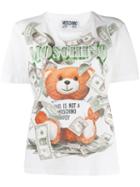 Moschino Teddy Dollar Print T-shirt - White