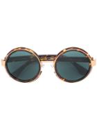 Linda Farrow Gallery Dries Van Noten '76 C6' Sunglasses, Women's, Brown, Acetate