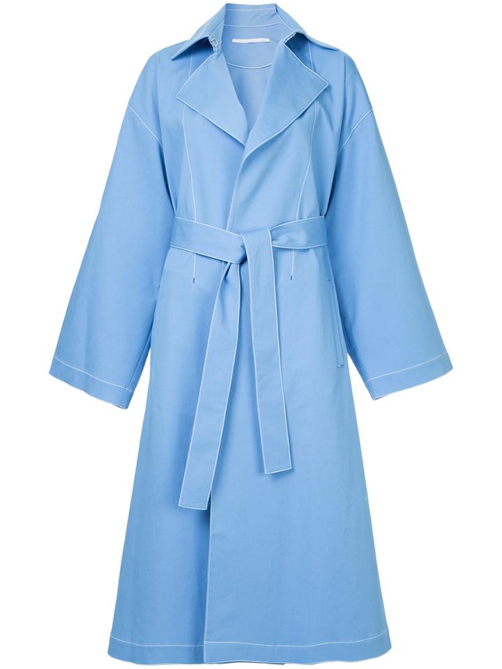 Rosetta Getty Cape Back Trench Coat - Blue