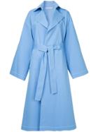 Rosetta Getty Cape Back Trench Coat - Blue