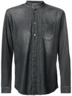 Weber + Weber Mandarin Collar Denim Shirt - Grey