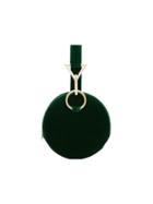 Tara Zadeh Azar Round Velvet Buckle Bag - Green