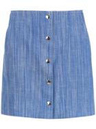 Nk Straight Fit Denim Skirt - Blue