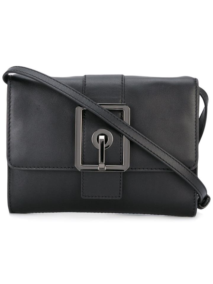 Rebecca Minkoff - Buckled Shoulder Bag - Women - Cotton/leather - One Size, Black, Cotton/leather