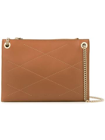 Lanvin 'sugar' Zipped Shoulder Bag - Nude & Neutrals