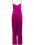 Galvan Cuzco Tie Waist Jumpsuit - Pink