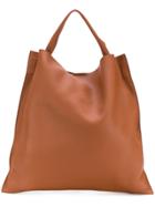 Jil Sander Classic Shopper Tote - Brown