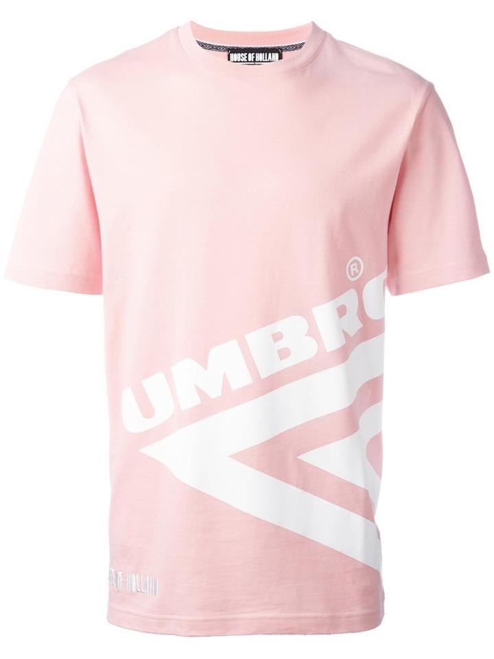 House Of Holland Umbro Half Diamond T-shirt, Adult Unisex, Size: Small, Pink/purple, Cotton