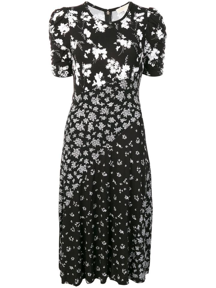 Michael Kors Collection Floral Shift Dress - Black