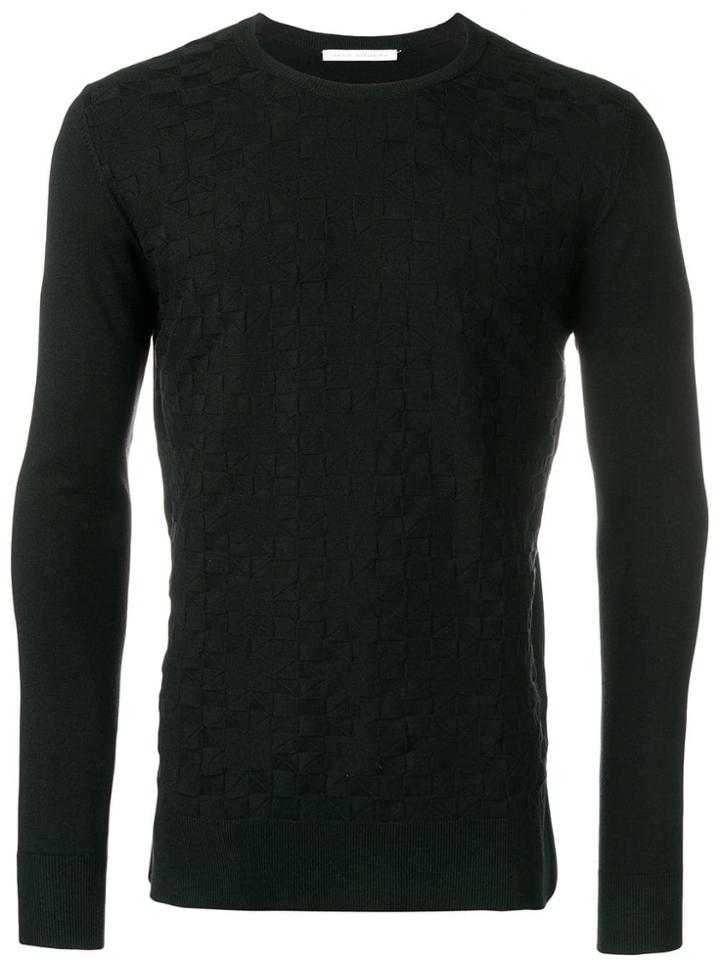 Daniele Alessandrini Textured Knit Sweater - Black