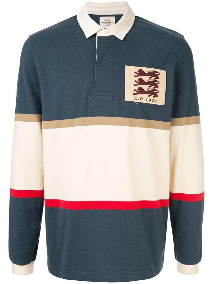 Kent & Curwen Veasley Lions Patch Rugby Shirt - Green