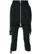 Unravel Project Ribbed Sweatpants - Black