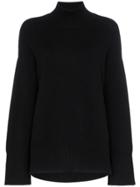 Frame Roll Neck Jumper - Black