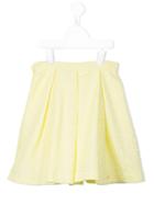 Valmax Kids - Floral Pattern Skater Skirt - Kids - Cotton/elastodiene/polyamide/viscose - 4 Yrs, Yellow/orange