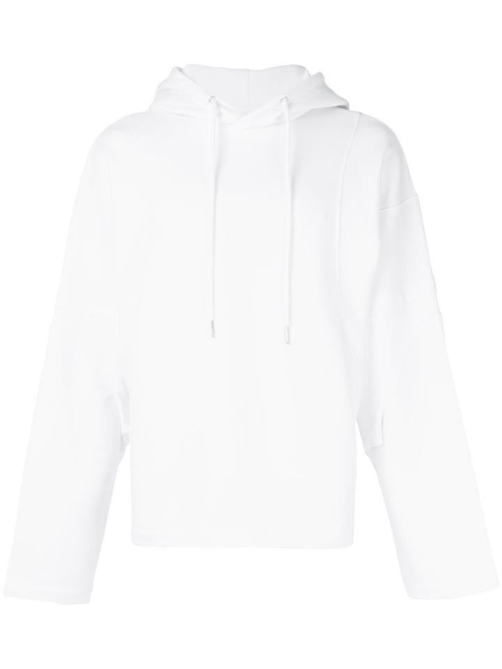 Helmut Lang Paneled Sleeve Hoodie - White