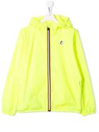 K Way Kids Teen Zipped Lightweight Jacket - Yellow