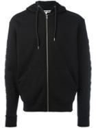 Mcq Alexander Mcqueen Embroidered Sleeve Hoodie, Men's, Size: Small, Black, Cotton