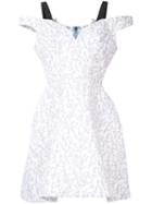 Natasha Zinko - Floral Print Structured Dress - Women - Cotton - 36, Women's, White, Cotton