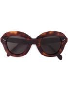 Céline Eyewear - Oversized Havana Sunglasses - Women - Acetate - One Size, Brown, Acetate