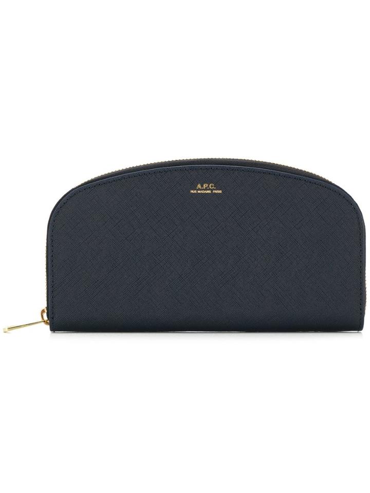 A.p.c. Leather Wallet - Blue