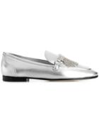 Giuseppe Zanotti Crystal-embellished Loafers - Silver