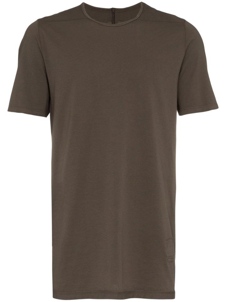 Rick Owens Drkshdw Dark Dusk Level Short Sleeve Cotton T Shirt - Brown