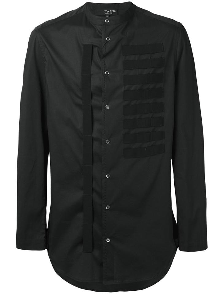 Tom Rebl - Strap Shirt - Men - Cotton/spandex/elastane - 52, Black, Cotton/spandex/elastane