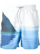 Mc2 'gustavia Hawaii' Swim Shorts, Men's, Size: Xxl, White, Polyester