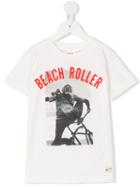 American Outfitters Kids Beach Print T-shirt, Boy's, Size: 6 Yrs, White