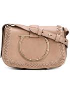 Salvatore Ferragamo - Medium 'sabine' Shoulder Bag - Women - Calf Leather - One Size, Nude/neutrals, Calf Leather