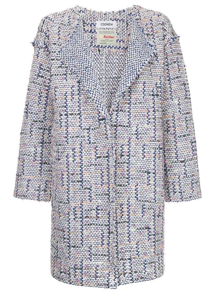 Coohem Spring Air Tweed Coat - Multicolour