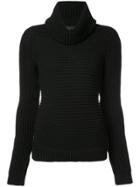 Barbara Bui Ribbed Turtleneck Sweater - Black