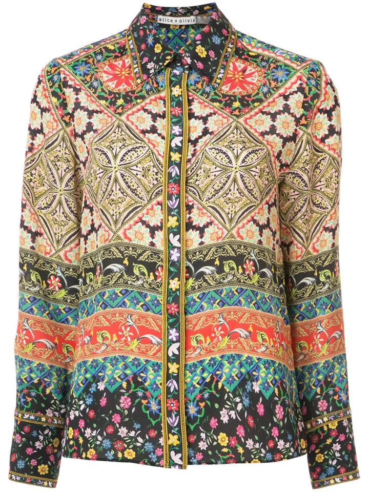 Alice+olivia Printed Shirt - Nude & Neutrals