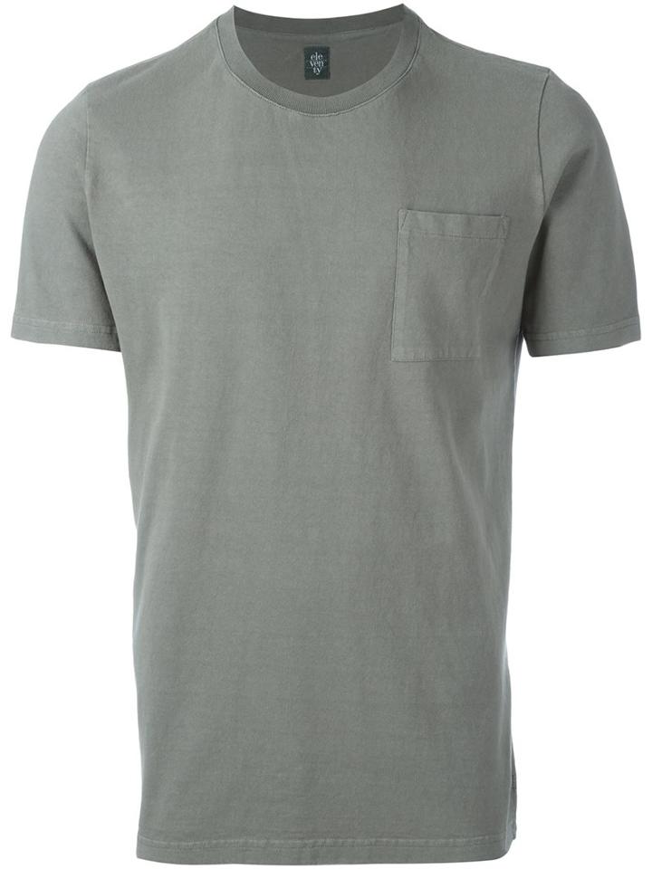 Eleventy Chest Pocket T-shirt, Men's, Size: Xl, Green, Cotton