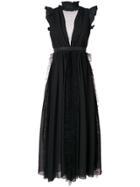 Msgm Ruffle Trim Dress - Black