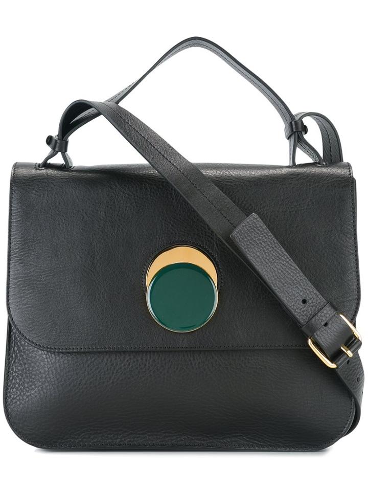 Marni 'pois' Shoulder Bag, Women's, Black, Metal/calf Leather