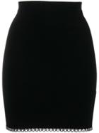 Alexander Wang Rivet Hem Mini Skirt - Black