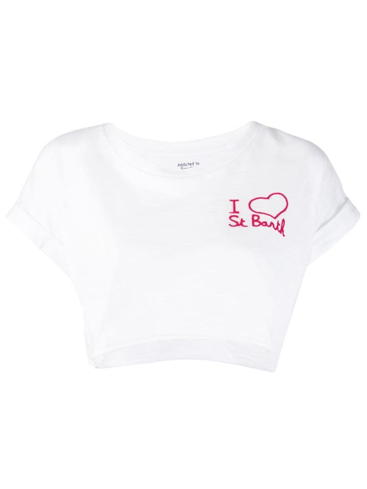 Mc2 Saint Barth Sabine Embroidered T-shirt - White