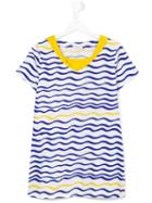Rykiel Enfant Striped Dress, Girl's, Size: 10 Yrs, White