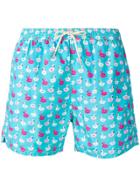 Mc2 Saint Barth Blow Up Flamingo Shorts - Blue
